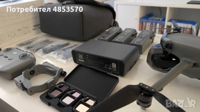 Дрон DJI Air 3S Fly More Combo (DJI RC-N3) + Пускащ механизъм за дрон DJI Air 3/3S, снимка 3 - Дронове и аксесоари - 54863651