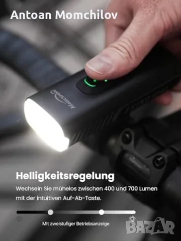 Предна велосипедна лампа фар Magicshine ZX150 150 Lux StVZO USB-C, снимка 4 - Аксесоари за велосипеди - 55399112