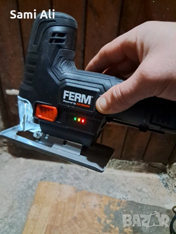 Чисто нов Акумулаторен прободен трион (Зеге) FERM 12V + Батерия и Ножове