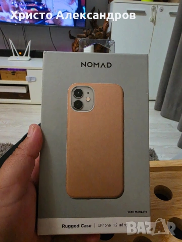 ​Кожен кейс Nomad Rugged Case с MagSafe за iPhone 12 mini (Естествена кожа Horween) #60