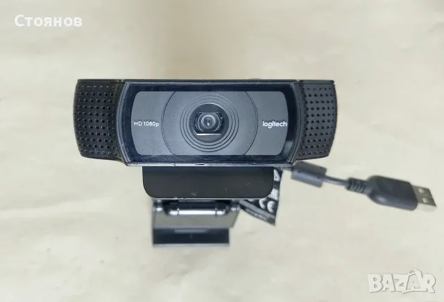 Уеб камера Logitech HD Pro Webcam C920, Full HD (1920x1080@30fps), стерео микрофони, USB