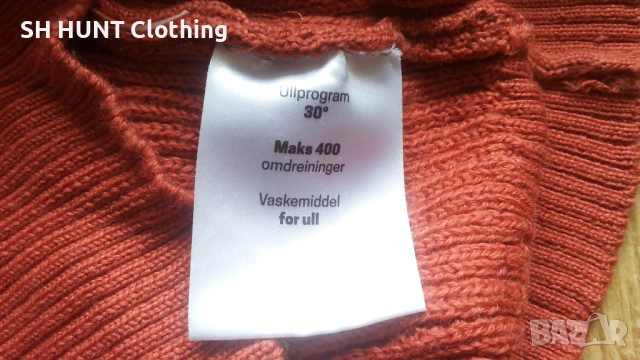 LANULLVA Hustadvika 2.0 Wool Sweater Half Zip 100% Merino Wool размер L / XL термо блуза - 2617, снимка 12 - Пуловери - 54342983