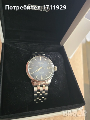​Seiko Presage Cocktail Time "Blue Moon" SRPB41J1 (Пълен комплект) – Като нов!, снимка 2 - Мъжки - 55250934