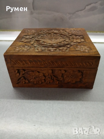 Кутия дърворезба за бижута и дребни вещи , снимка 2 - Декорация за дома - 54234268