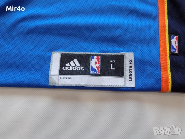 баскетболен потник oklahoma city kevin durant adidas екип блуза тениска фанела худи мъжки оригинал L, снимка 8 - Спортни дрехи, екипи - 39976158