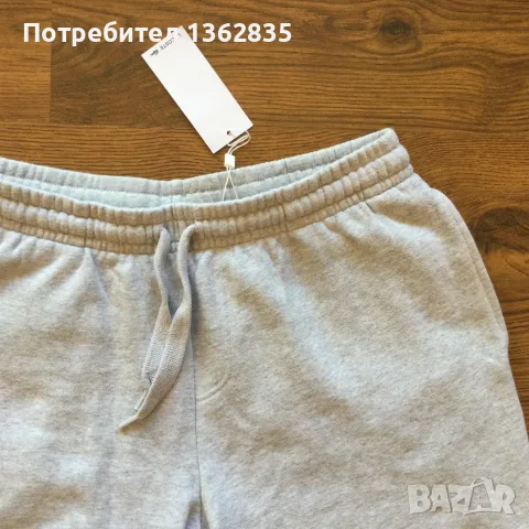 НОВИ оригинални памучни светло сиви къси гащета бермуди LACOSTE / Лакосте  размер 5 / L от САЩ, снимка 11 - Къси панталони - 55392443