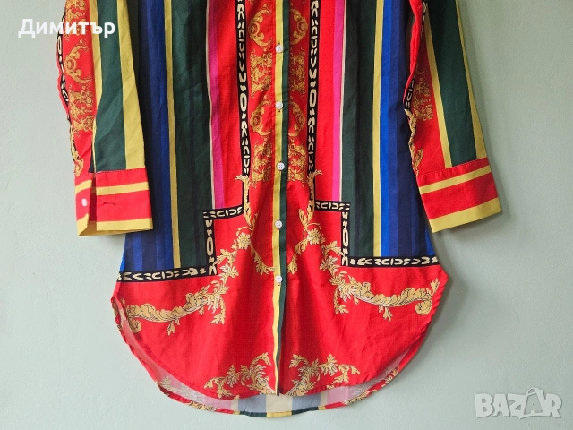 Риза на Versace made in Italy Версаче М , снимка 6 - Ризи - 54734386