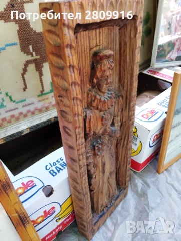 Стара дърворезба , снимка 4 - Антикварни и старинни предмети - 54725380