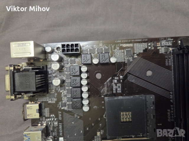 Gigabyte GA-A320M-S2H, снимка 2 - Дънни платки - 55239723