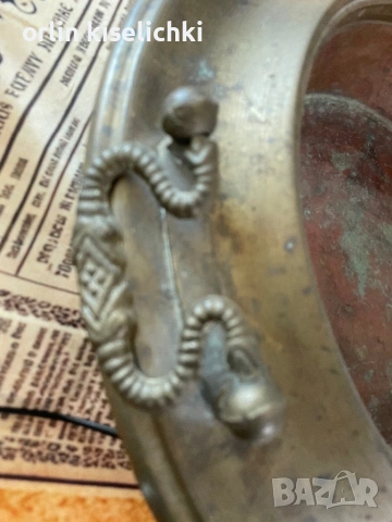 Античен поднос ,съд за течности и ….., снимка 4 - Антикварни и старинни предмети - 54109977