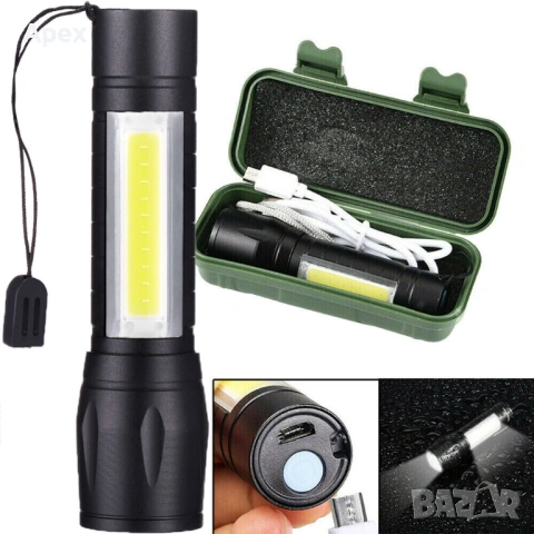 Къмпинг Лампа и Фенер със Соларен Панел.LED COB Фенер със Zoom.Джобно Ножче Army Pocket Knife.Компас, снимка 9 - Къмпинг осветление - 54175569