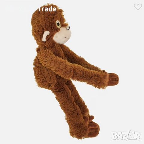 Плюшена маймунка Mercado Trade, Кафява, снимка 3 - Плюшени играчки - 54580919