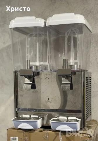 НОВА!!! Професионална охладителна машина за сокове Royal Catering RCSD-36C, 2 x 18L, 300W, снимка 4 - Други - 55496644