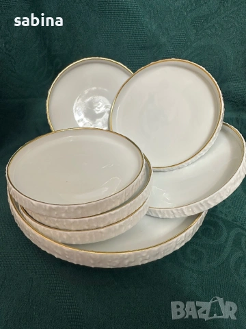 THOMAS, ROSENTHAL, Germany Луксозен сервиз от висококачествен порцелан-десертен сервиз чинии