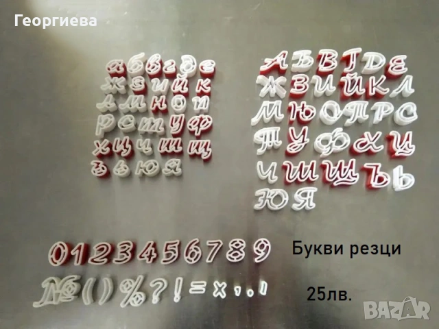 Резци за бисквитки, топери за торти, азбуки и други, снимка 18 - Форми - 53822834