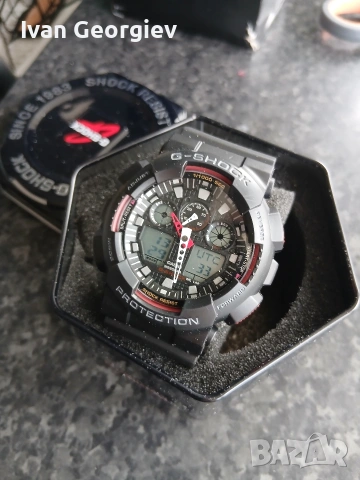 Нов часовник Casio GSHOCK GA-100-1A4ER, снимка 6 - Мъжки - 54133684