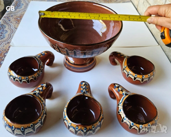Троянска керамика сервиз за напитки, снимка 5 - Сервизи - 54812680