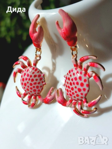 Обеци "Морски рачета", снимка 2 - Обеци - 53958194