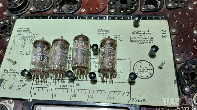 Радиолампи ЕСС801S Telefunken, снимка 2 - Друга електроника - 55284005
