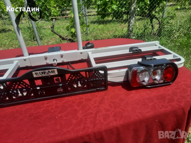 Багажник за колела за теглич Eufab, снимка 5 - Аксесоари и консумативи - 55083256