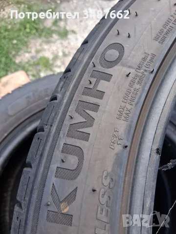 245 40 18 KUMHO 2бр летни дот 2022г RUN FLAT , снимка 4 - Гуми и джанти - 55449061