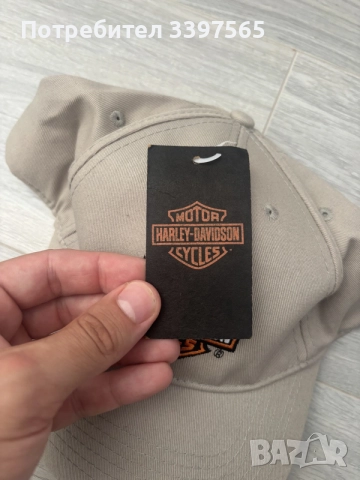 Оригинална шапка Harley Davidson бежова - чисто нова с етикет, снимка 7 - Шапки - 55249317