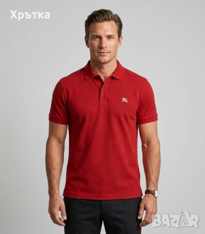 Burberry Brit - Оригинална мъжка тениска с яка размер XL