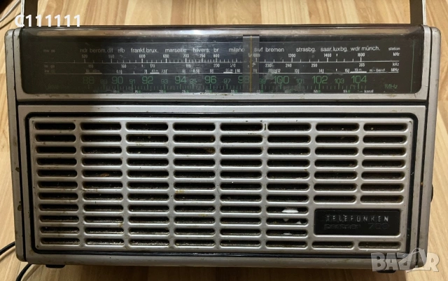 Радио транзистор Telefunken partner 700 / стерео ресийвър Philips 741, снимка 3 - Радиокасетофони, транзистори - 54488446