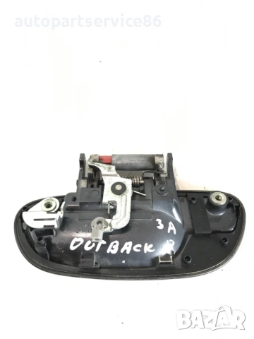 Външна дръжка за задна дясна врата, черна, за Subaru Outback 2.0 Дизел (2007), снимка 2 - Части - 54235443