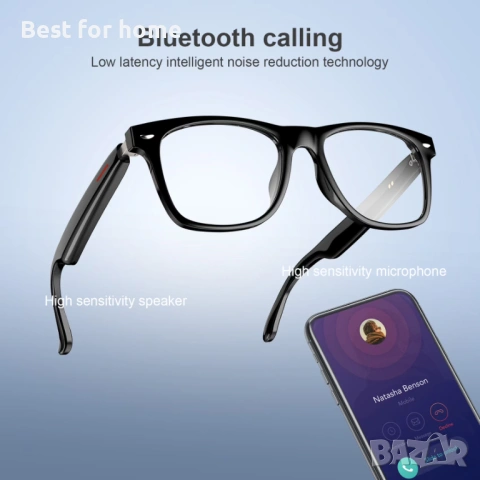 Умни очила LifeBee безжични Bluetooth с бутон за управление , снимка 4 - Друга електроника - 54410787