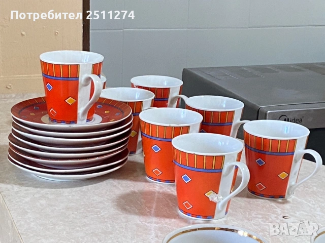 Сервиз за чай/кафе, снимка 2 - Сервизи - 54610287