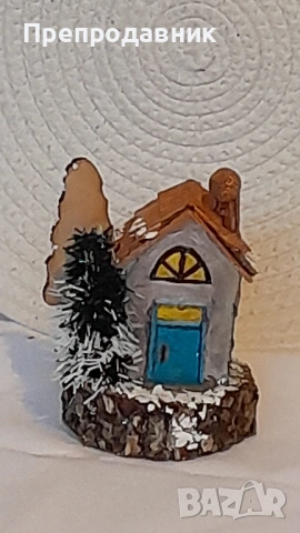Ръчно изработени миниатюрни къщички "Вълшебното селце", снимка 3 - Декорация за дома - 54043723