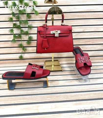 Hermes 🤍Дамски Чехли , снимка 8 - Чехли - 54632573