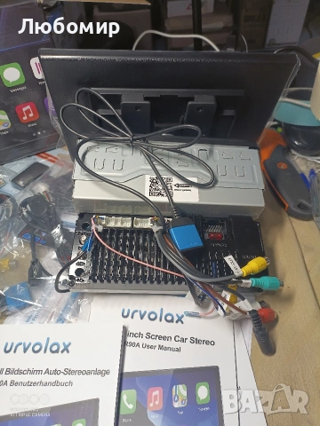 URVOLAX Android 13 Автомобилно радио с екран, 10.1-инчово безжично CarPlay Apple Android Auto , снимка 12 - Навигация за кола - 54646104