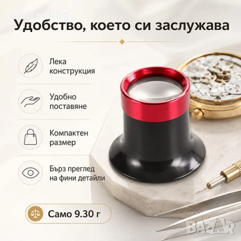 Мощна увеличителна лупа голямо увеличение 15X злато часовници бижута, снимка 7 - Други инструменти - 35890456