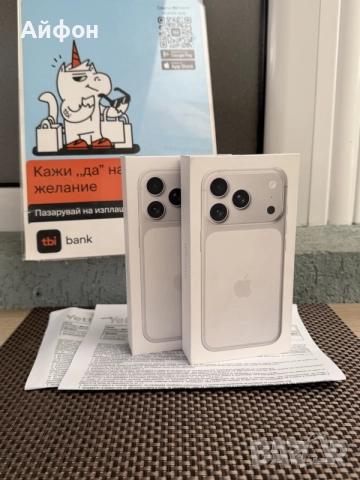 НОВ! *ЛИЗИНГ* iPhone 17 Pro 256Gb Silver 36М ГАРАНЦИЯ, снимка 3 - Apple iPhone - 55296455