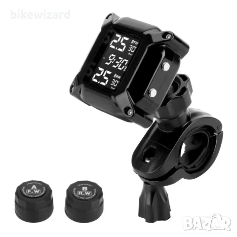 Jansite TPMS Система за следене на налягането в гумите за мотоциклети с LCD дисплей и сензори НОВО