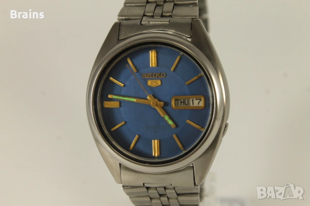 Мъжки Ръчен Стоманен Часовник SEIKO 5 Automatic Japan, снимка 3 - Мъжки - 54381033