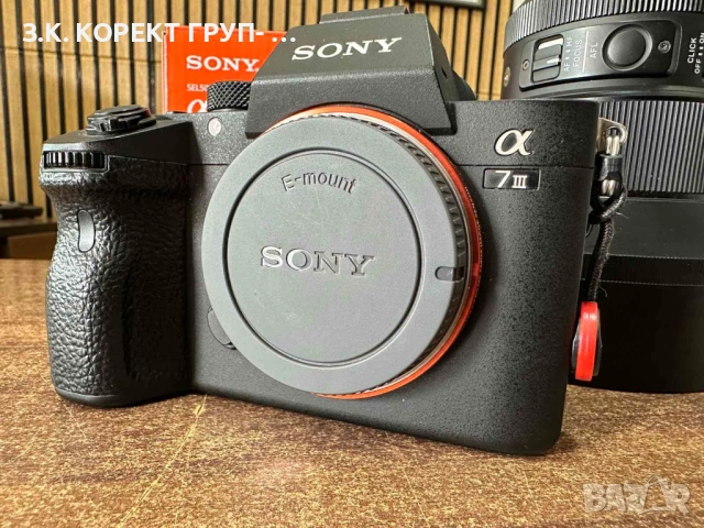 Фотоапарат Sony A7 III + 2 обектива, снимка 3 - Фотоапарати - 54229908