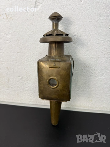 Файтонджийски месингов фенер. №8047, снимка 4 - Други ценни предмети - 54013592