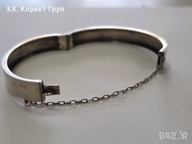 Сребърна гривна 925 / 10,35 гр, снимка 2 - Гривни - 55076438