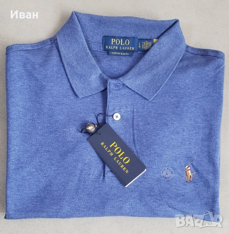 Нова оригинална фланелка Polo Ralph Lauren custom slim fit - размер XL, L, M - 100% памук