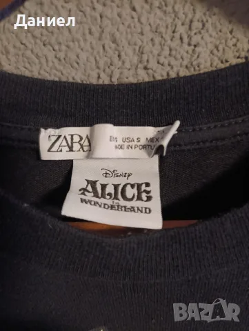 Тениска Alice in Wonderland x Zara, снимка 4 - Тениски - 55540819