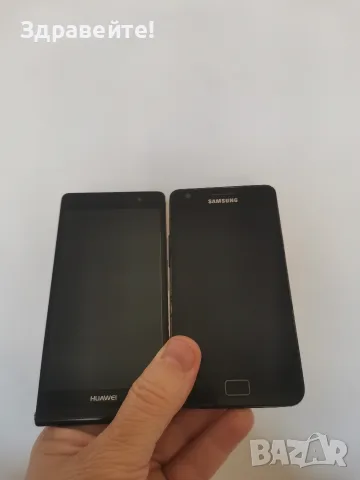 Два телефона Huawei Ascend и Samsung S2