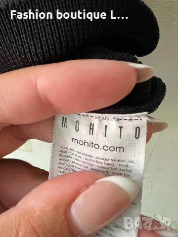 2.5 евро черен дамски еластичен потник L размер на марката MOHITO 🖤, снимка 4 - Потници - 55379950