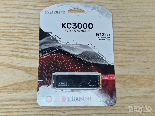 512GB SSD Nvme Kingston KC3000 M.2 Нов запечатан