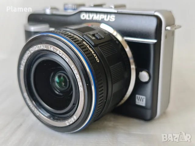 Фотоапарат Olympus PEN E-PL1 Zoom Lens Kit пълен комплект , снимка 2 - Фотоапарати - 55511406