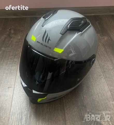✅ Каска MT Stinger 2 🔝 Nardo Gray, снимка 4 - Аксесоари и консумативи - 54622852