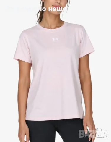 UNDER ARMOUR Rival Core Tee Pink Дамска Розова Тениска👕Дамска Блуза С Къс Ръкав Код P2902, снимка 4 - Тениски - 55509988
