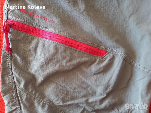 Панталони за трекинг Quechua с отделящи се крачоли 128 размер, снимка 6 - Детски панталони и дънки - 55616804